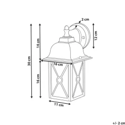 Beliani FINDON - Wandlamp - Wit - Ijzer