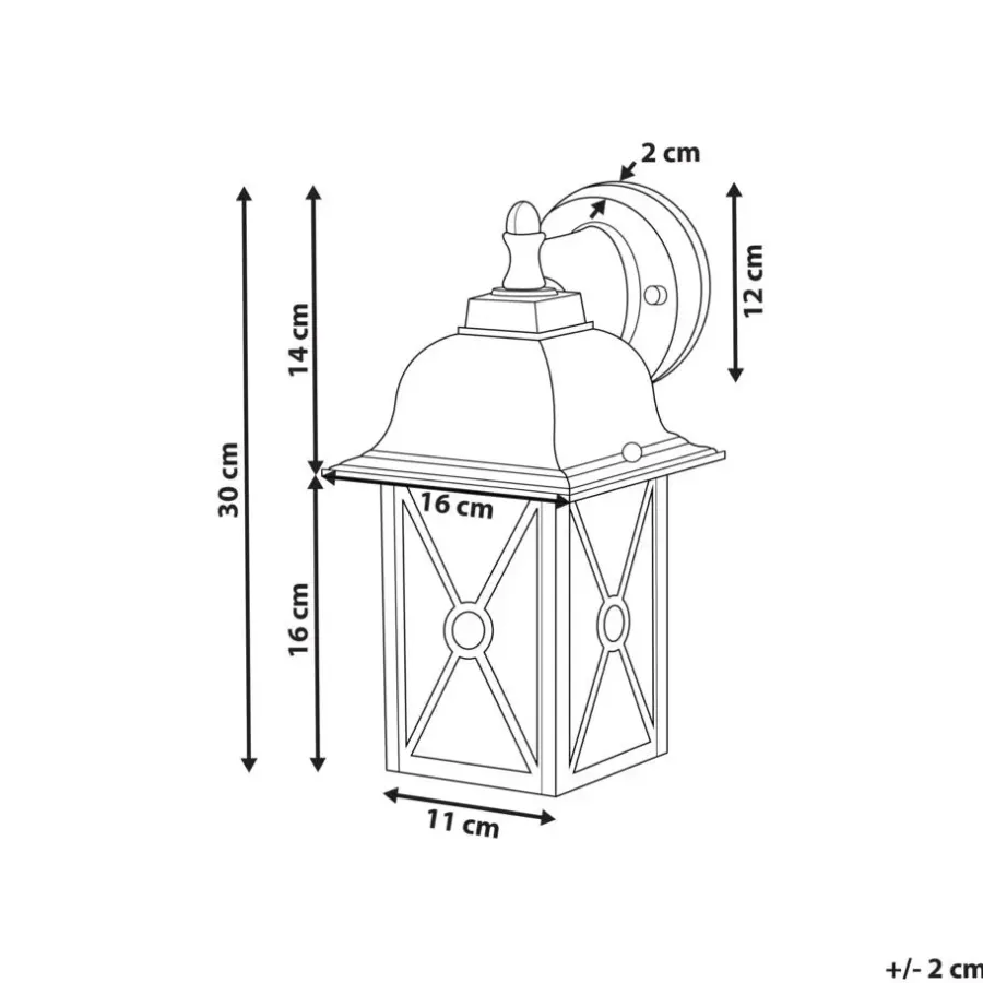 Beliani FINDON - Wandlamp - Wit - Ijzer