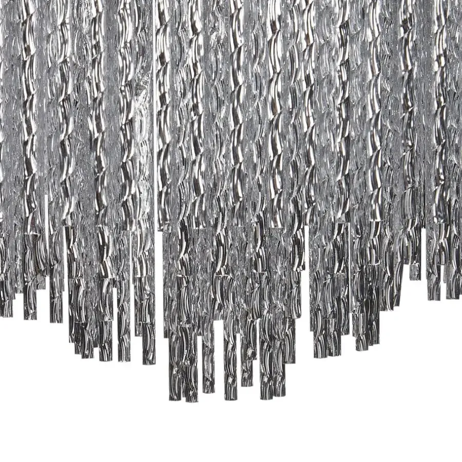 Beliani FIRVIDA - Kroonluchter - Zilver - Metaal