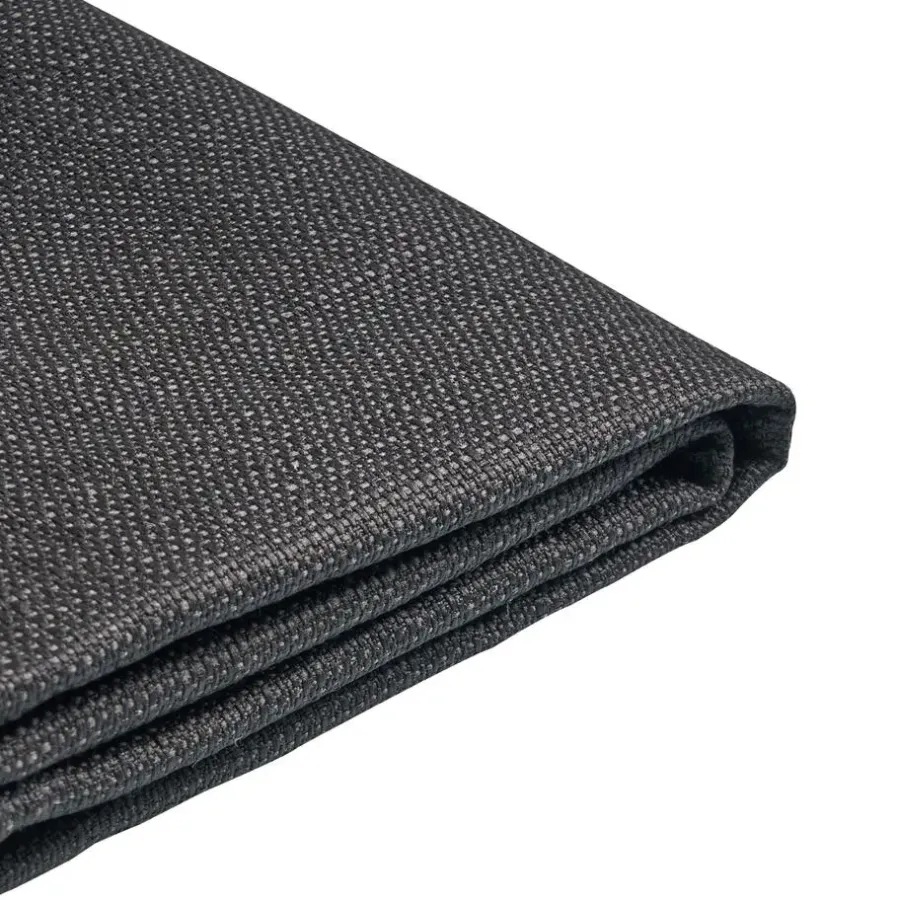 Twijfelaars-Beliani FITOU - Tweepersoonsbed - Zwart - 140 x 200 cm - Polyester