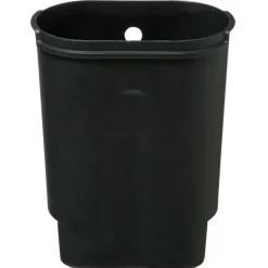 5five - Prullenbak/pedaalemmer zwart rvs metaal 6 liter - 15x24x30 cm
