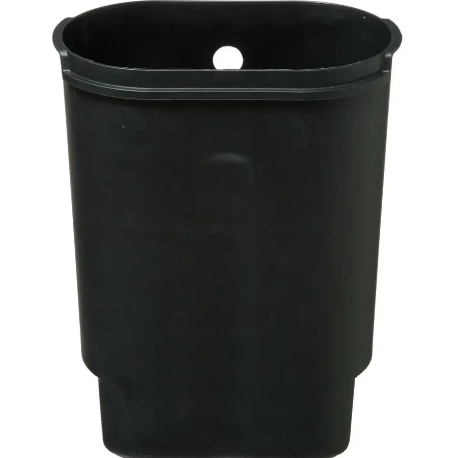 5five - Prullenbak/pedaalemmer zwart rvs metaal 6 liter - 15x24x30 cm