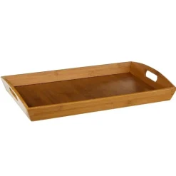 Dienbladen-5five Dienblad/serveerblad - bamboe - met handvaten - 45 x 29 cm