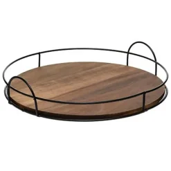 Dienbladen-5five Dienblad/serveerblad Bilbao - Acacia hout - D34 cm