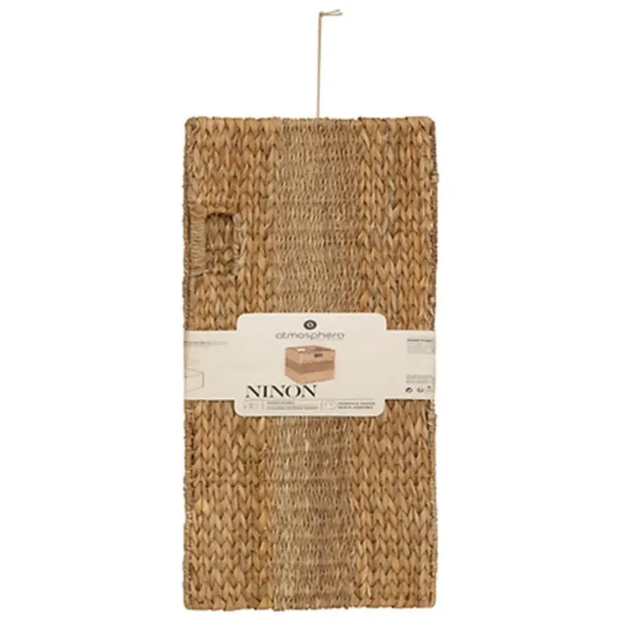 5five gevlochten opbergmand met handvaten - 38 x 38 x 38 cm