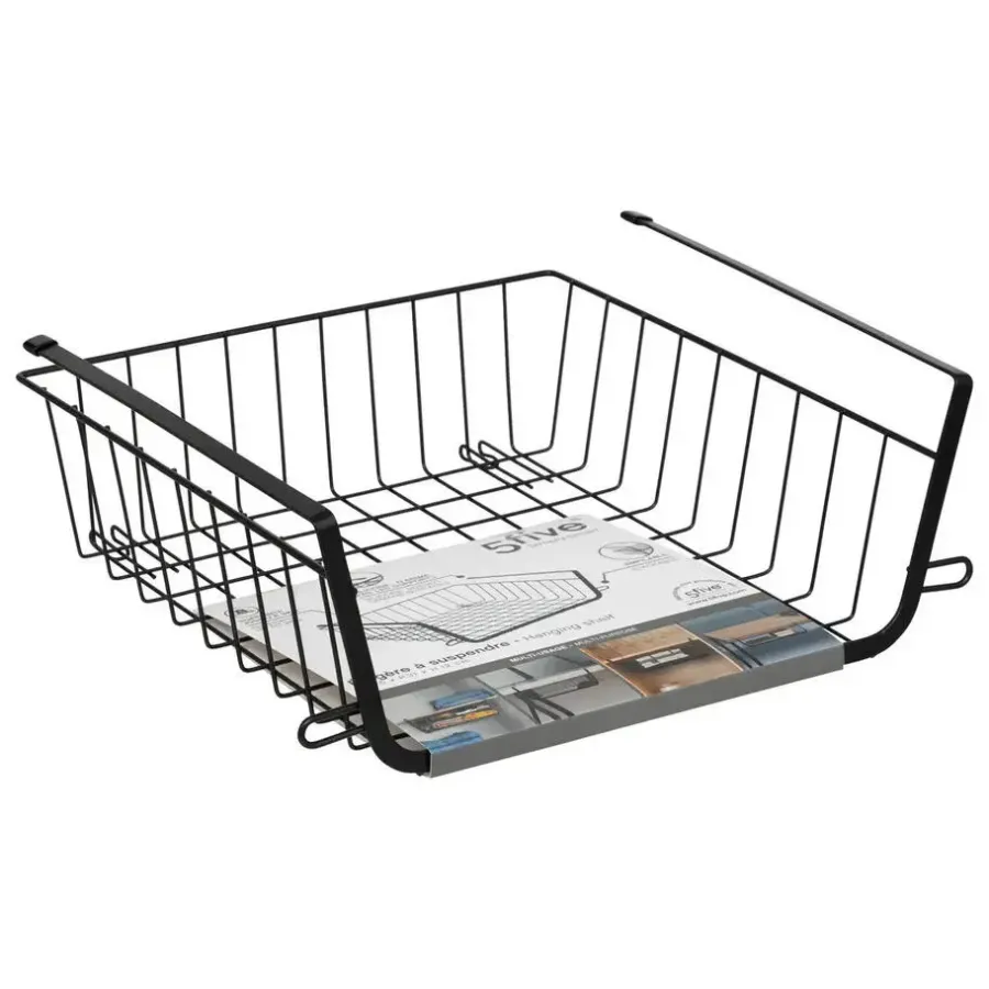 5five Hangmand voor kast - metaal - 31 x 31 x 12 cm - zwart