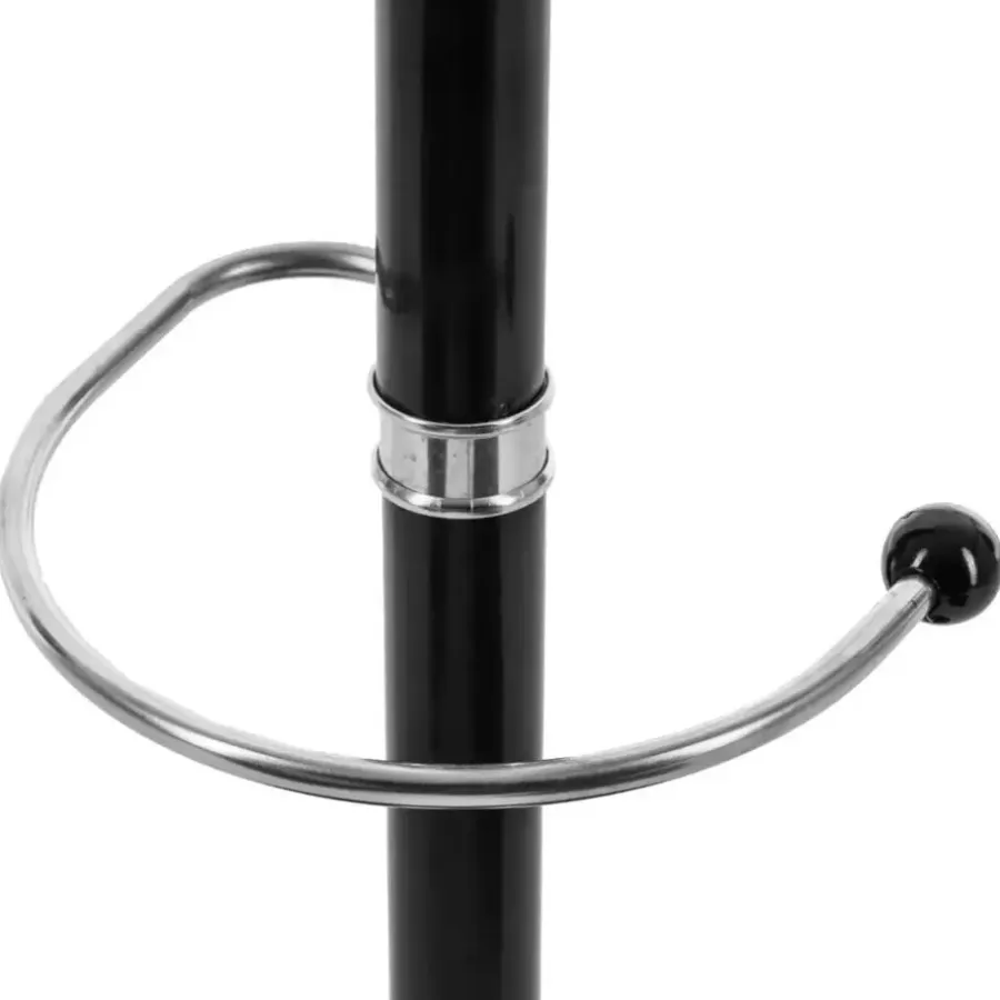 Kapstokken-5five kapstok - zwart - metaal/kunststof - 14 haaks - 37 x 182 cm