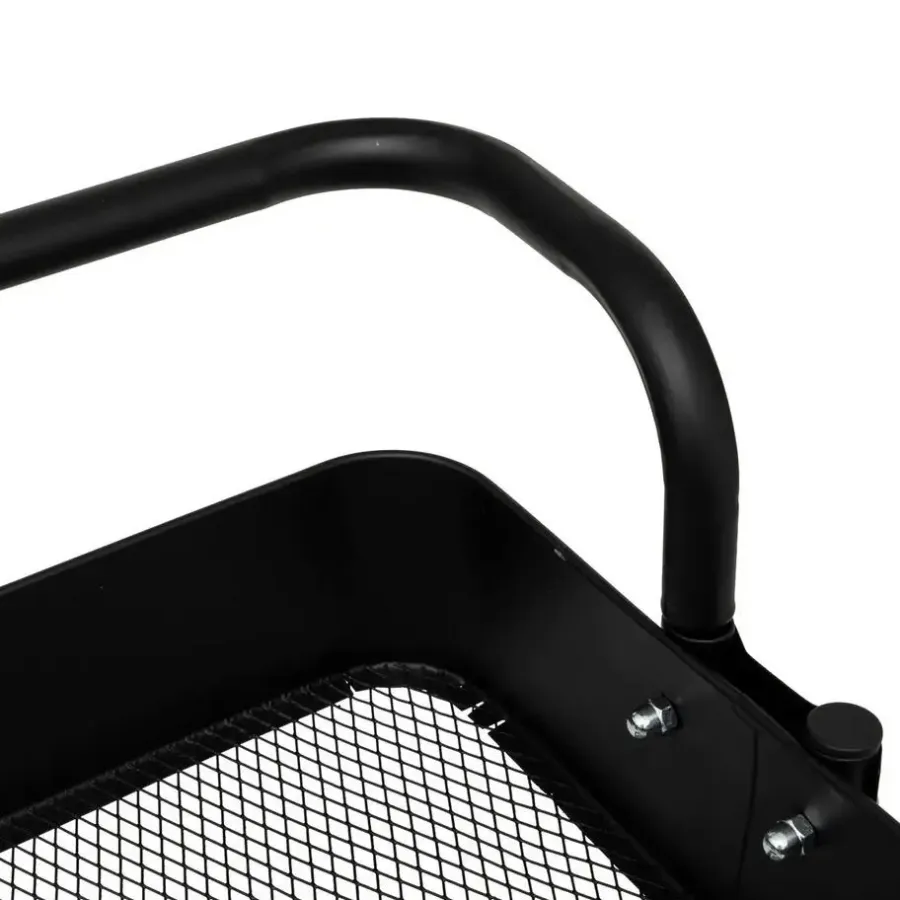5five Keuken/badkamer opberg trolley - 3 laags - zwart