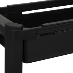 5five Keuken/badkamer trolley 4 laags - 37 x 15 x 79 cm - zwart