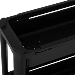 5five Keuken/badkamer trolley 4 laags - 37 x 15 x 79 cm - zwart