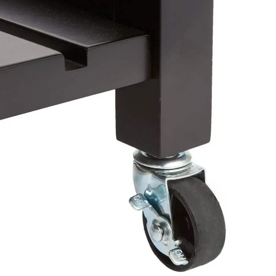 Trolleys-5five Keukentrolley - met lade - zwart/bruin - 87 x 58 x 48 cm