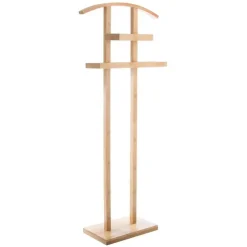 Kledingopbergers|Kledingrekken-5five Kledingrek Dressboy - staand - bamboe - 113 cm