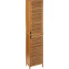 Hoge Kasten-5five Kolomkast - hoog - 33 x 28 x 168 cm - bamboe - bruin