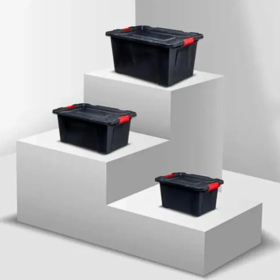 Opbergboxen-5five opbergbox/opbergkrat - 100 Liter - zwart - kunststof
