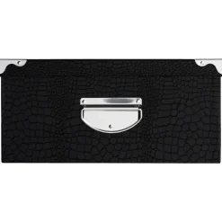 Opbergboxen-5five Opbergdoos/box - zwart - L40 x B26.5 x H14 cm - karton