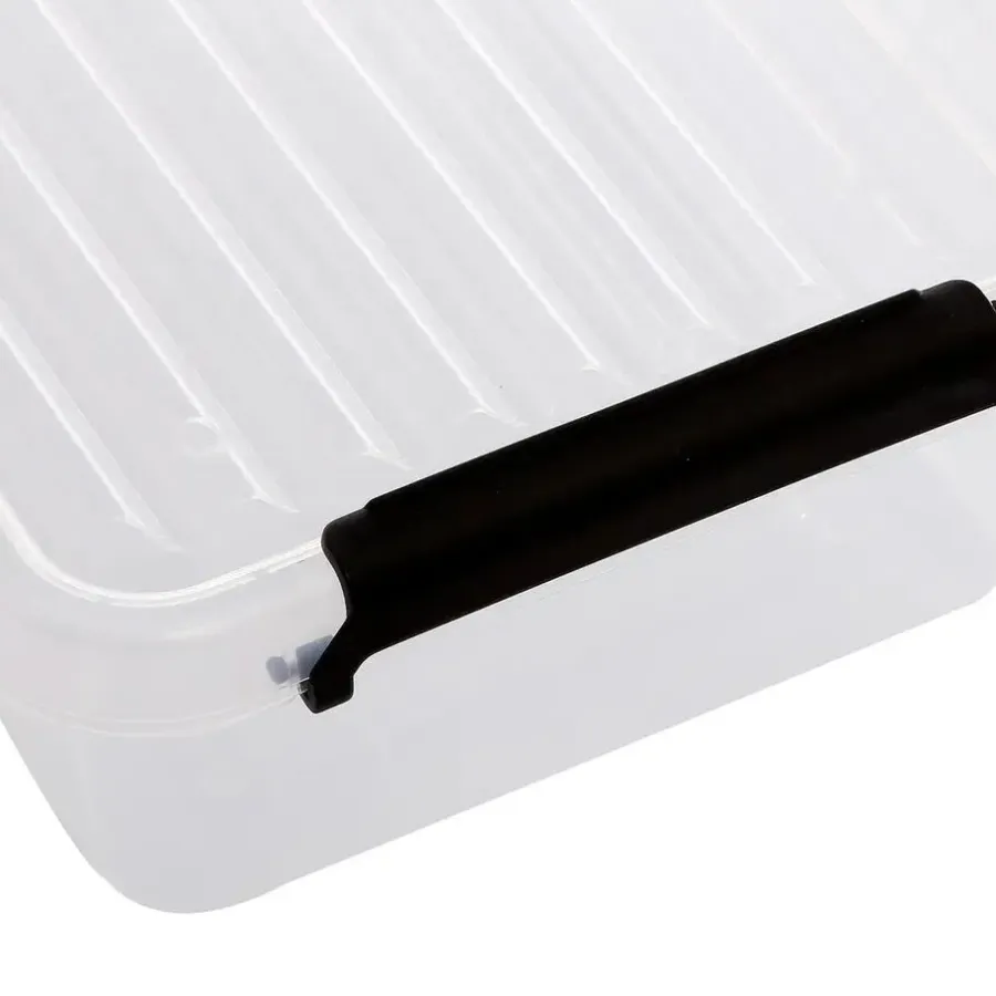 Opbergboxen-5five Opbergkist met deksel - Clip Box - 3L - 29x20x8 cm