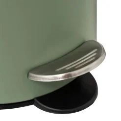 Prullenbakken-5five Pedaalemmer - softclose - 3L - kakigroen - D17 x H24 cm