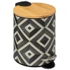 5five Pedaalemmer Mystic - groen mix - 3L - metaal - 17 x 23 cm