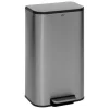 5five Pedaalemmer Norvik - zilver - rvs - 30L - 36 x 30 x 61 cm