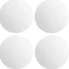 5five Plak spiegels tegels - 4x stuks - zelfklevend - 30 x 30 cm