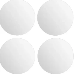 5five Plak spiegels tegels - 4x stuks - zelfklevend - 30 x 30 cm