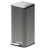 5five Prullenbak/pedaalemmer - titanium - metaal - 30 liter