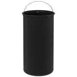 5five Prullenbak/pedaalemmer Bamboe - zwart - 30L - 38 x 29 x 60 cm