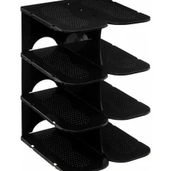 Kledingopbergers-5five Schoenenrek - stapelbaar - zwart - 27 x 25 x 38 cm