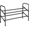 Kledingopbergers-5five Schoenenrek - uitschuifbaar - zwart - 6-10 paar - 61 x 39cm