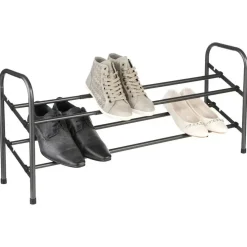 Kledingopbergers-5five Schoenenrek - uitschuifbaar - zwart - 6-10 paar - 61 x 39cm