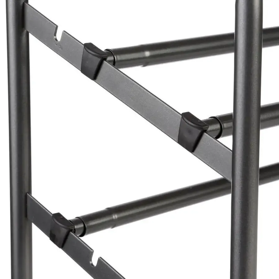 Kledingopbergers-5five Schoenenrek - uitschuifbaar - zwart - 6-10 paar - 61 x 39cm