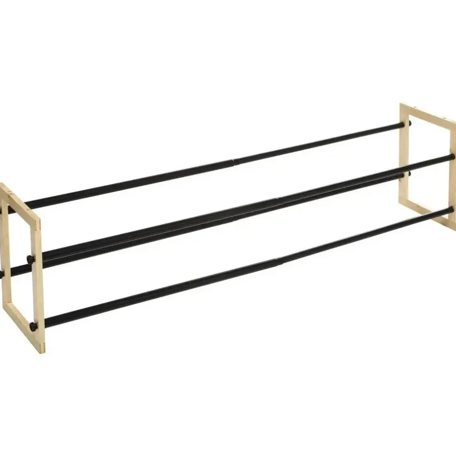 Kledingopbergers-5five Schoenenrek uitschuifbaar - 6-12 paar schoenen - 60 x 30 cm
