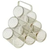 5five Wijnrek - metaal - voor 6 flessen - beige - 28 x 18 x 25 cm