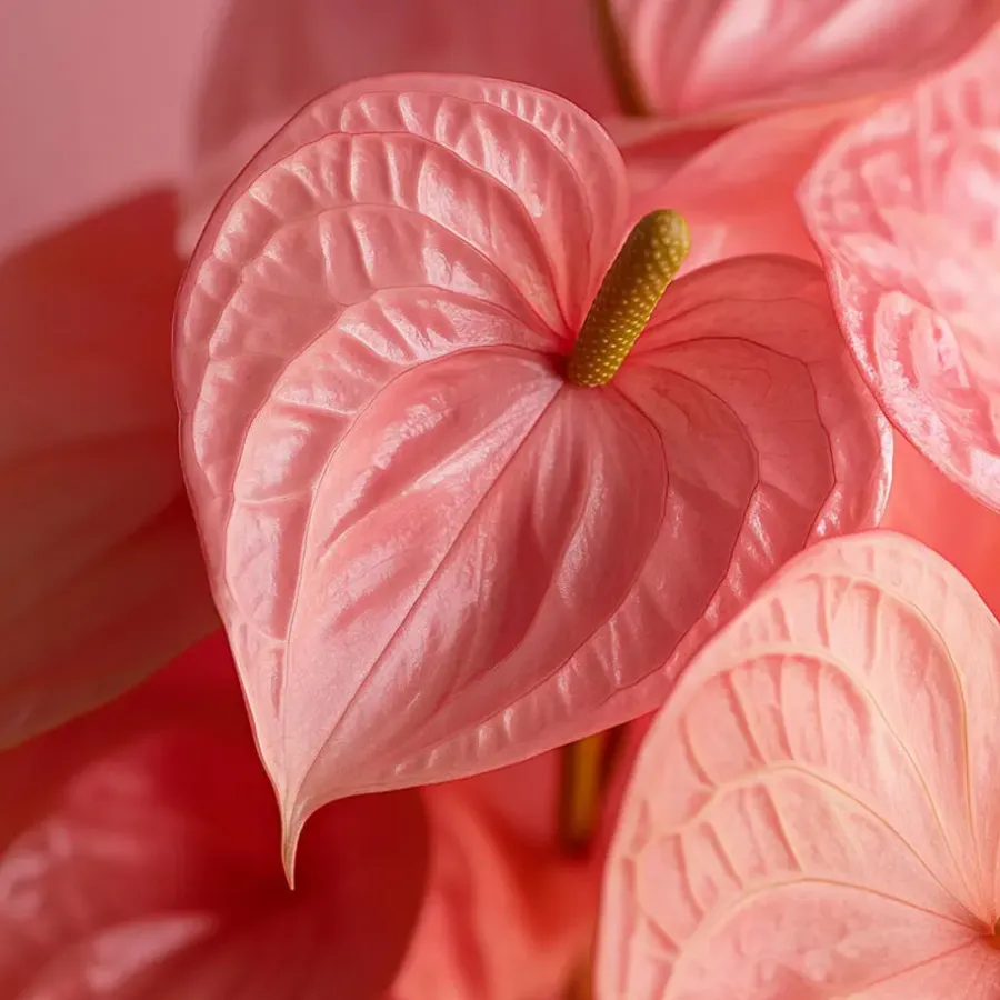Plant in a Box Flamingoplant - Anthurium 'Sweet Dream' - Hoogte 35-45cm - ø12cm