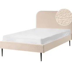 Leen Bakker FLAYAT - Eenpersoonsbed - Beige - 120 x 200 cm - Bouclé