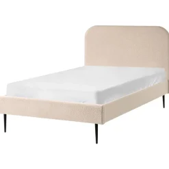 Leen Bakker FLAYAT - Eenpersoonsbed - Beige - 120 x 200 cm - Bouclé