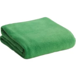 Plaids-Merkloos Fleece deken/plaid - groen - 120 x 150 cm - Polyester fleece