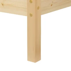 Beliani FLORAC - Bed - Lichthout - 140 x 200 cm - Dennenhout