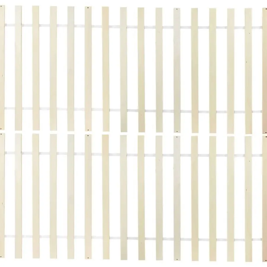 Beliani FLORAC - Bed - Lichthout - 140 x 200 cm - Dennenhout