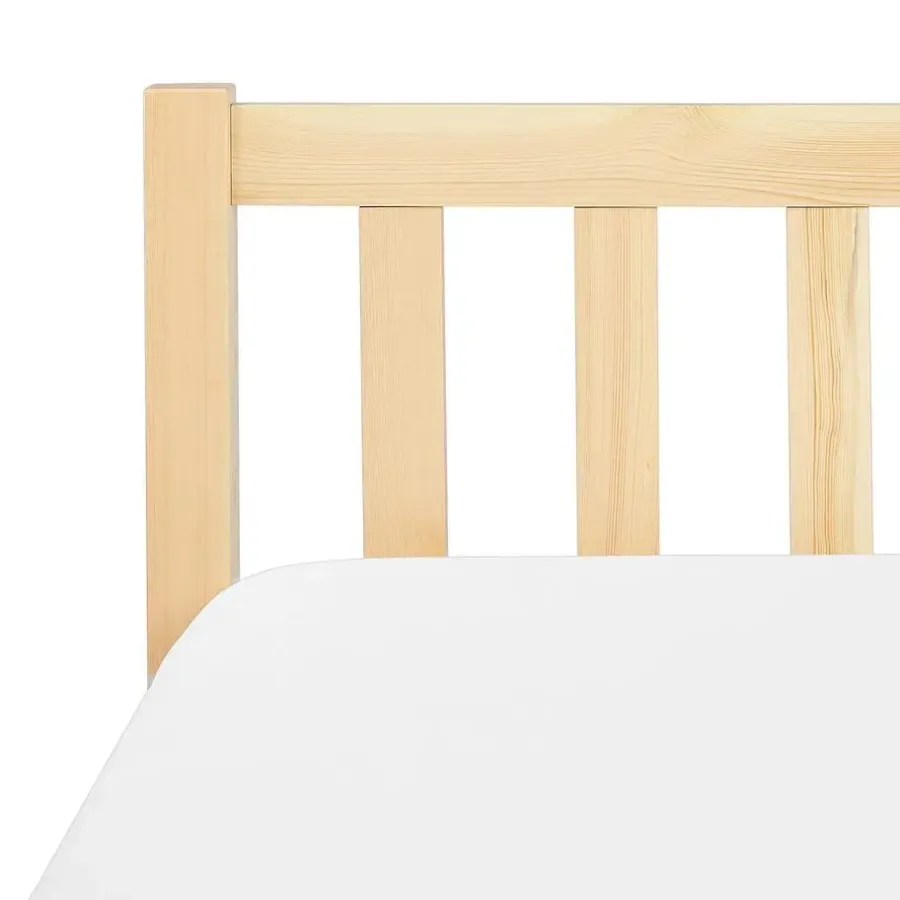 Beliani FLORAC - Bed - Lichthout - 140 x 200 cm - Dennenhout