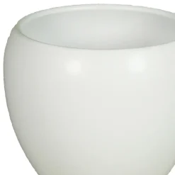 Bloempotten Voor Binnen-Floran Bloempot Rian - mat wit - keramiek - 27 x 24 cm