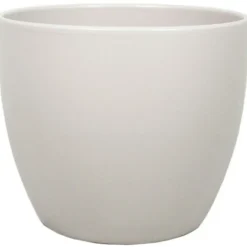 Floran Plantenpot - taupe - mat - keramiek - 28 x 25 cm