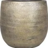 Bloempotten|Bloempotten Voor Binnen-Floran Plantenpot Mira - goudkleurig - keramiek - 34 cm