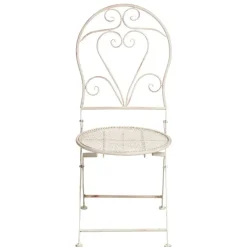 Leen Bakker FOLELLI - Set van 2 tuinstoelen - Lichtbeige - IJzer