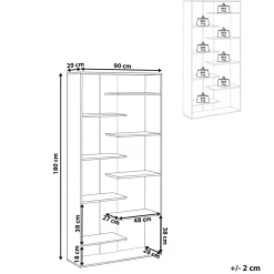 Leen Bakker FONTAS - Boekenkast - Wit - Spaanplaat
