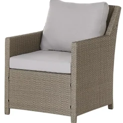Loungesets-Beliani FONTI - Loungeset voor 5 - Natuurlijk - PE rotan