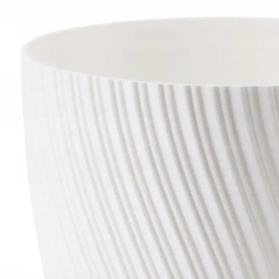 Form Plastic Plantenpot - kunststof - ivoor wit - D13 x H12 cm