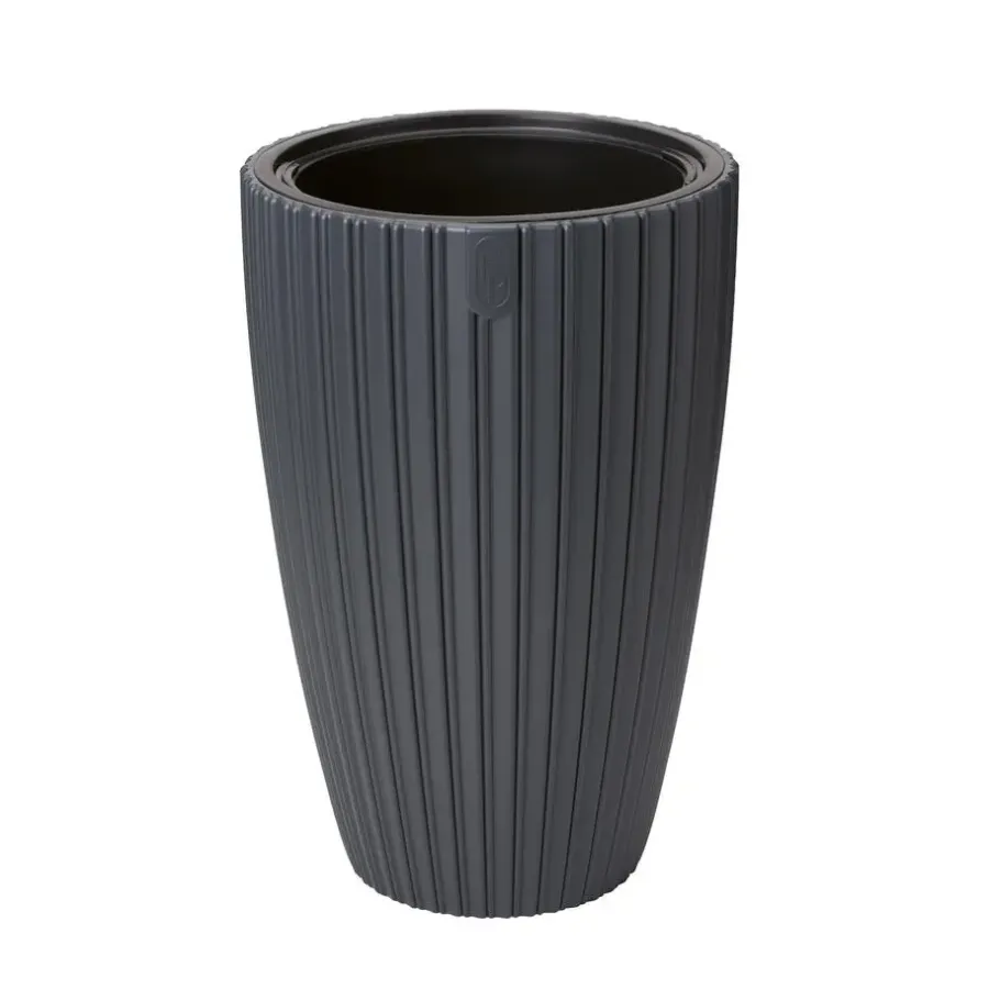 Bloempotten-Form Plastic Plantenpot - kunststof - antraciet - 40 x 58 cm