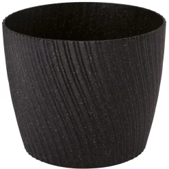 Bloempotten-Form Plastic Plantenpot - kunststof - zwart - D27 x H23 cm
