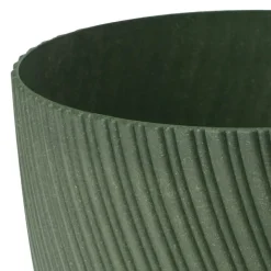 Bloempotten-Form Plastic Plantenpot - kunststof - donkergroen - D23 x H20 cm